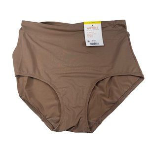 Warner's Women's Size Medium 6 Panty Brief No Pinching No Problem Beige New